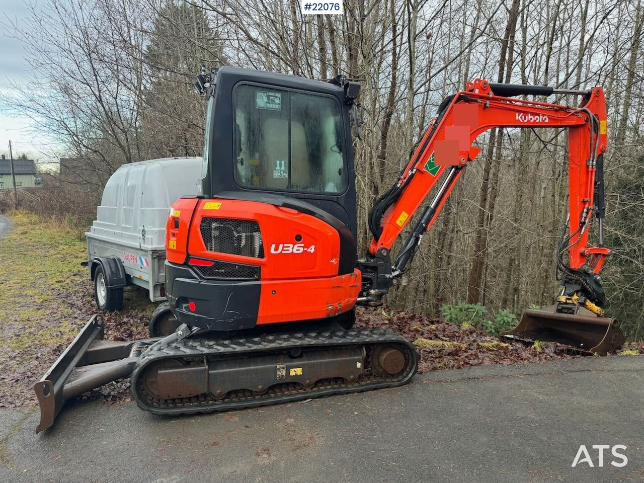 Kubota U36-4 - Mini excavator: picture 1 Kubota U36-4 - Mini excavator: picture 1