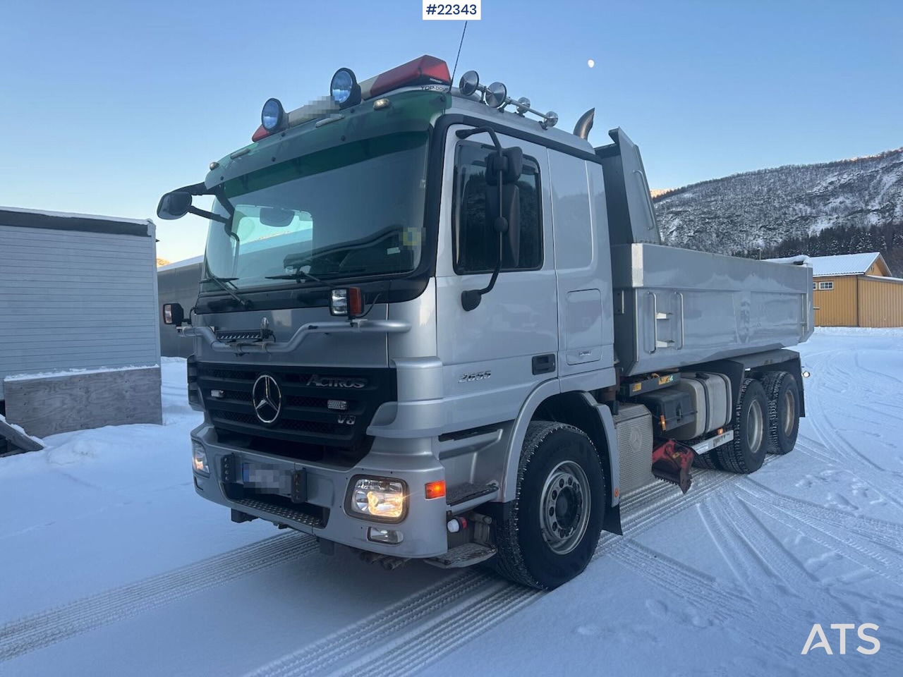 Mercedes Actros 2655K 6x4 brøyterigger tippbil m/ grusrive og underliggende skjær. En eier! SE VIDEO - Tipper: picture 2 Mercedes Actros 2655K 6x4 brøyterigger tippbil m/ grusrive og underliggende skjær. En eier! SE VIDEO - Tipper: picture 2