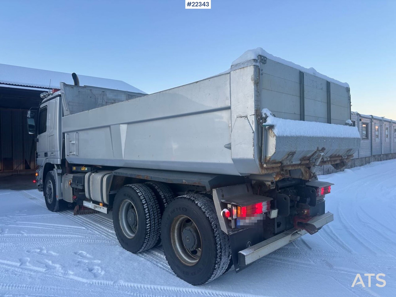 Mercedes Actros 2655K 6x4 brøyterigger tippbil m/ grusrive og underliggende skjær. En eier! SE VIDEO - Tipper: picture 4 Mercedes Actros 2655K 6x4 brøyterigger tippbil m/ grusrive og underliggende skjær. En eier! SE VIDEO - Tipper: picture 4