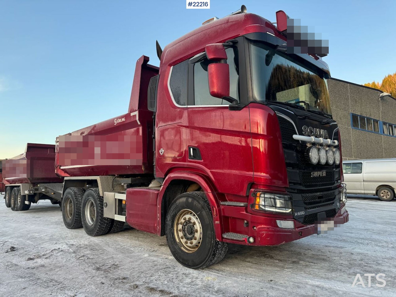 Scania 2020 Scania R650 6x4 tippbil med 2020 Sørling trippelkjerre - Tipper: picture 2 Scania 2020 Scania R650 6x4 tippbil med 2020 Sørling trippelkjerre - Tipper: picture 2