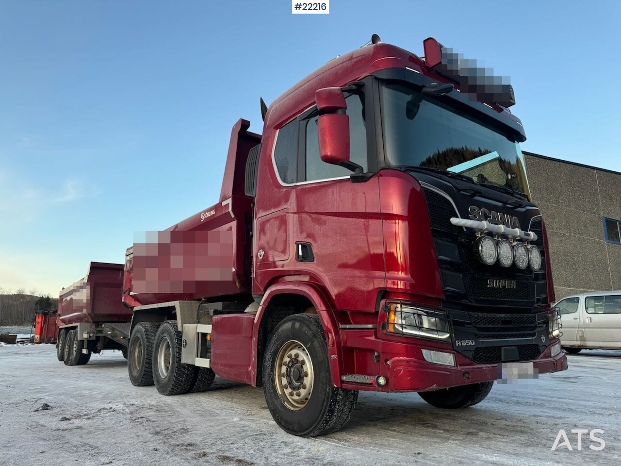 Scania 2020 Scania R650 6x4 tippbil med 2020 Sørling trippelkjerre - Tipper: picture 1 Scania 2020 Scania R650 6x4 tippbil med 2020 Sørling trippelkjerre - Tipper: picture 1