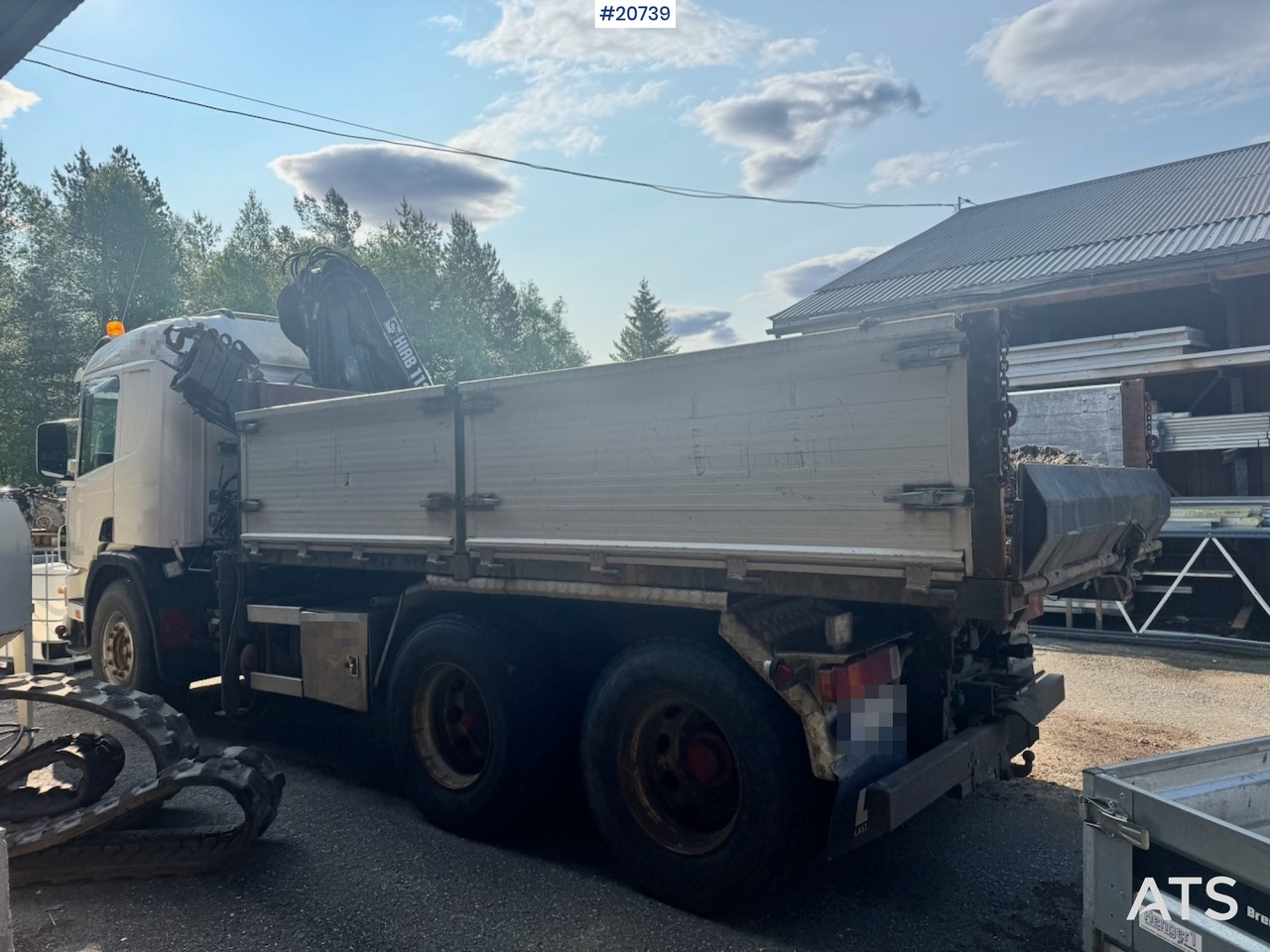 Scania P124 - Dropside/ Flatbed truck, Crane truck: picture 5 Scania P124 - Dropside/ Flatbed truck, Crane truck: picture 5