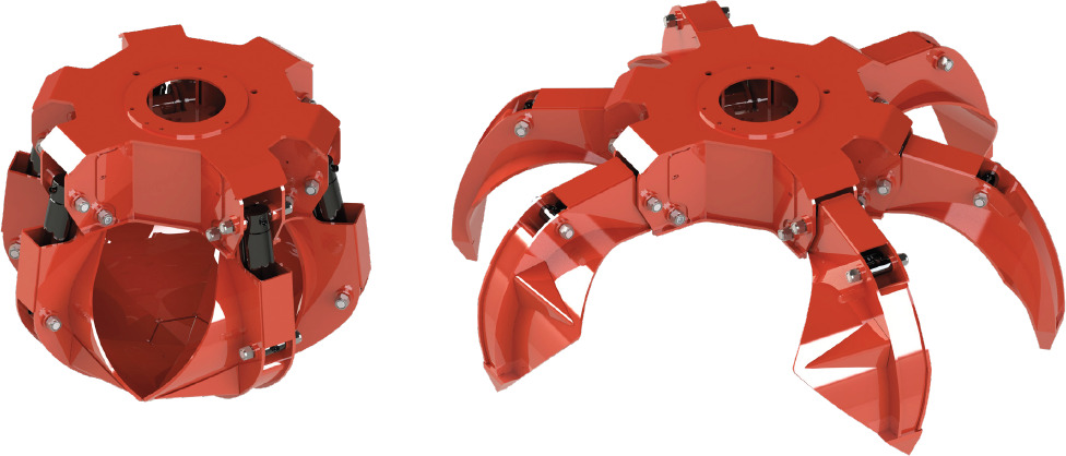 Asymmetric polyp grabs PLP-Z 320/6 - Grapple for Truck mounted crane: picture 1 Asymmetric polyp grabs PLP-Z 320/6 - Grapple for Truck mounted crane: picture 1