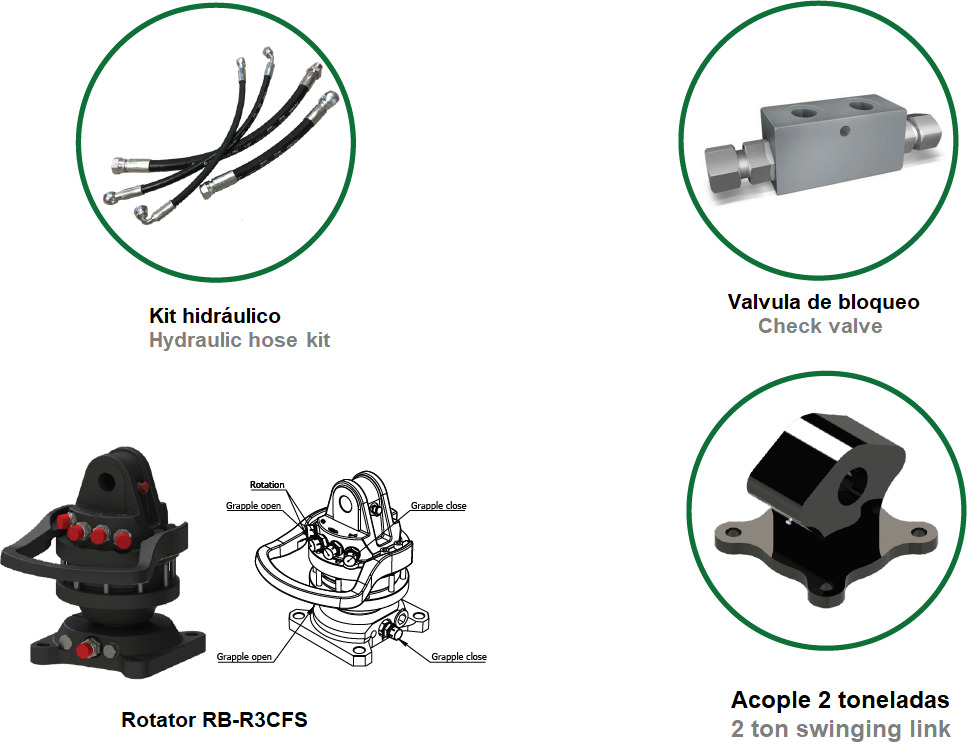 Polyp grab PLP 100/4 - Grapple for Truck mounted crane: picture 4 Polyp grab PLP 100/4 - Grapple for Truck mounted crane: picture 4