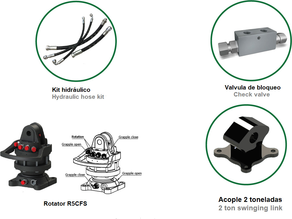 Polyp grabs for sawn timber PLP-W 290/5 - Grapple for Truck mounted crane: picture 4 Polyp grabs for sawn timber PLP-W 290/5 - Grapple for Truck mounted crane: picture 4