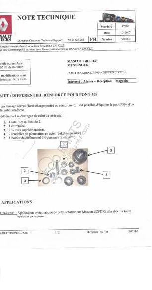 Renault Mascott - Differential gear for Commercial vehicle: picture 2 Renault Mascott - Differential gear for Commercial vehicle: picture 2