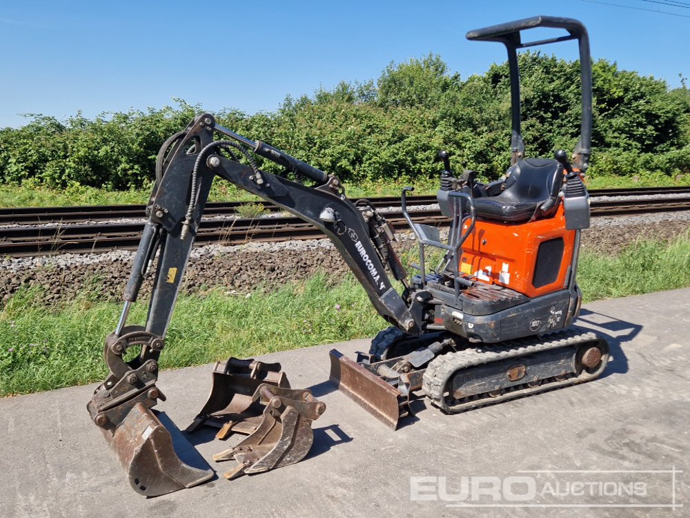 2020 Eurocomach Rubber Tracks, Blade, Offset, QH, Piped, 3 Buckets, Expanding Undercarriage, Roll Bar - Mini excavator: picture 1 2020 Eurocomach Rubber Tracks, Blade, Offset, QH, Piped, 3 Buckets, Expanding Undercarriage, Roll Bar - Mini excavator: picture 1