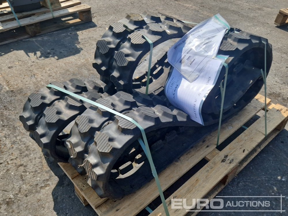 Pallet of Rubber Tracks - Track for Construction machinery: picture 1 Pallet of Rubber Tracks - Track for Construction machinery: picture 1