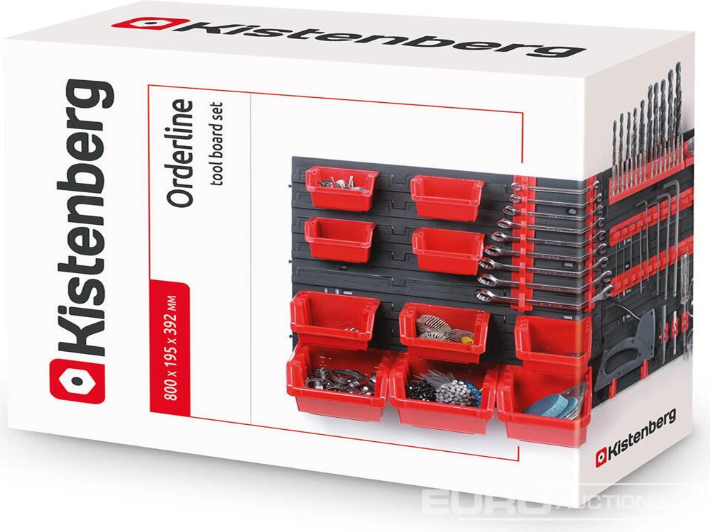 Unused 2025 KISTENBERG 800x195x392mm Orderline Tool Boad Set, Modular System, Smart Holders, Easy-Extendable, Wall-Mounting - Construction equipment: picture 1 Unused 2025 KISTENBERG 800x195x392mm Orderline Tool Boad Set, Modular System, Smart Holders, Easy-Extendable, Wall-Mounting - Construction equipment: picture 1