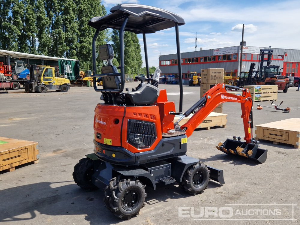 Unused HFT150E Wheeled Mini Excavator Blade, 3 Buckets - Wheel excavator: picture 5 Unused HFT150E Wheeled Mini Excavator Blade, 3 Buckets - Wheel excavator: picture 5
