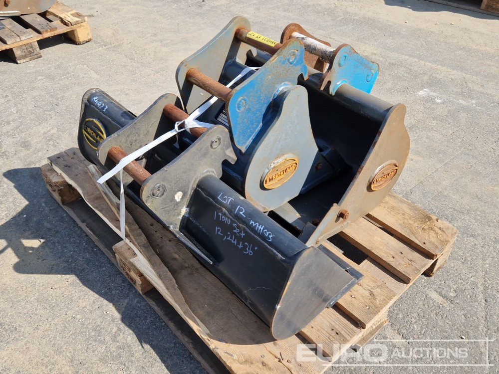 Unused Strickland 3B", 24", 12" Digging Buckets, MH03 to suit 1 Ton Excavator (3 of) - Bucket: picture 3 Unused Strickland 3B", 24", 12" Digging Buckets, MH03 to suit 1 Ton Excavator (3 of) - Bucket: picture 3