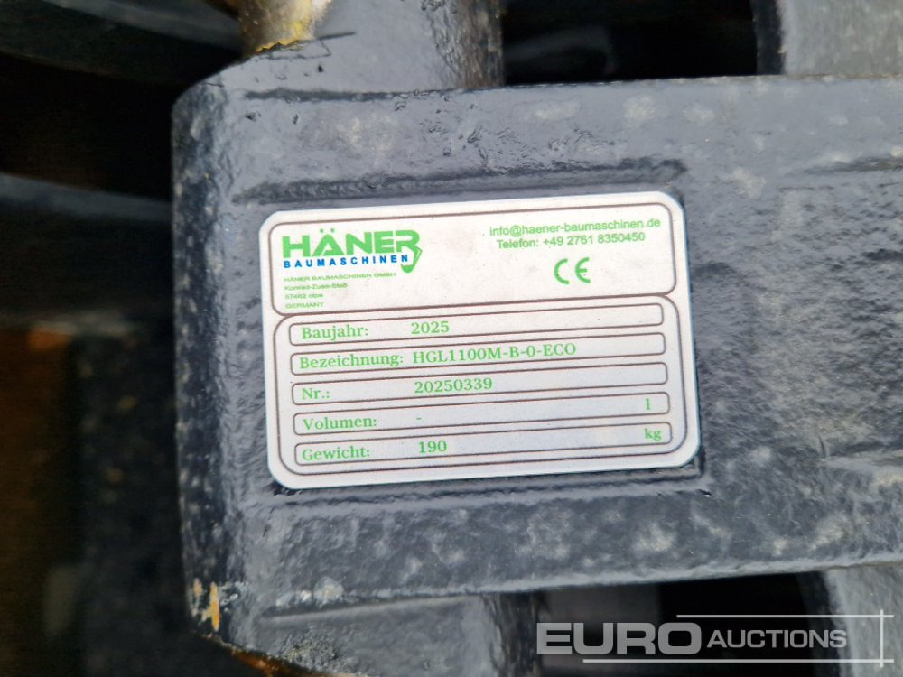 New Bucket Unused 2025 Häner 42" Ditching, 24", 12" Digging Buckets to suit Mini Excavator / Cazo: picture 11