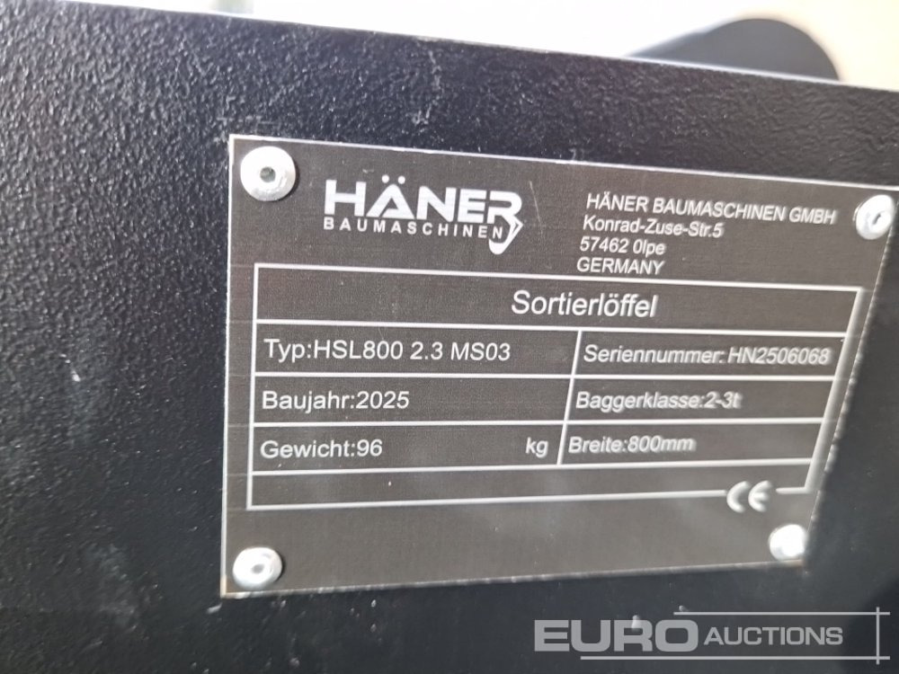 Unused 2025 Haner HSL1000 2.3 MS03 - Bucket: picture 5 Unused 2025 Haner HSL1000 2.3 MS03 - Bucket: picture 5