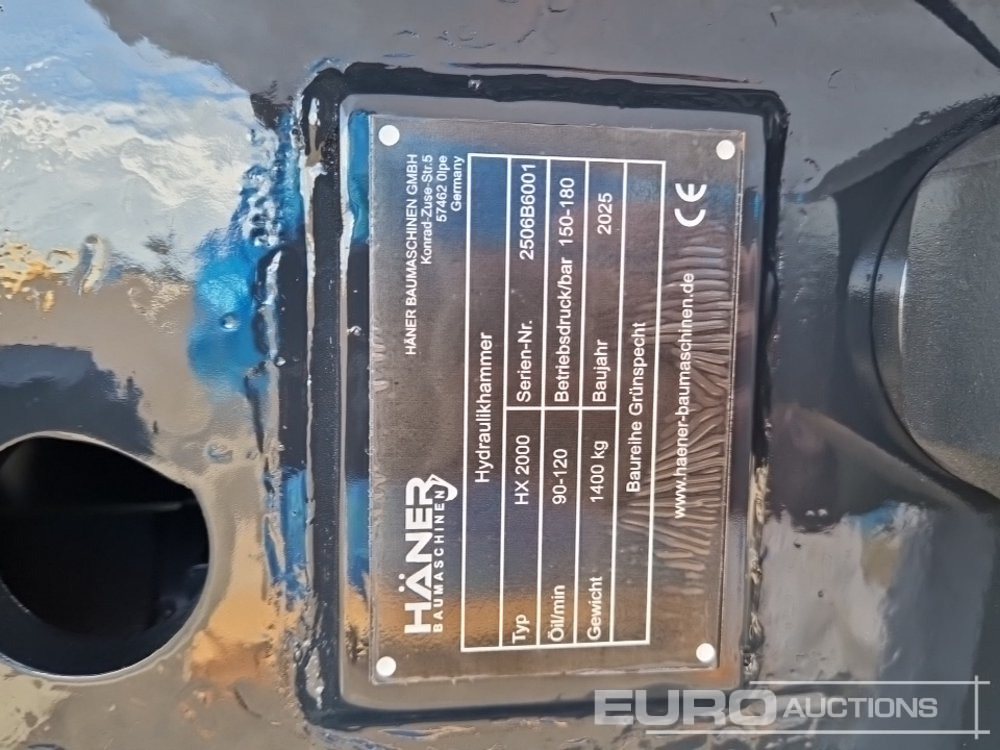 Unused 2025 Haner HX2000 - Hydraulic hammer: picture 5 Unused 2025 Haner HX2000 - Hydraulic hammer: picture 5