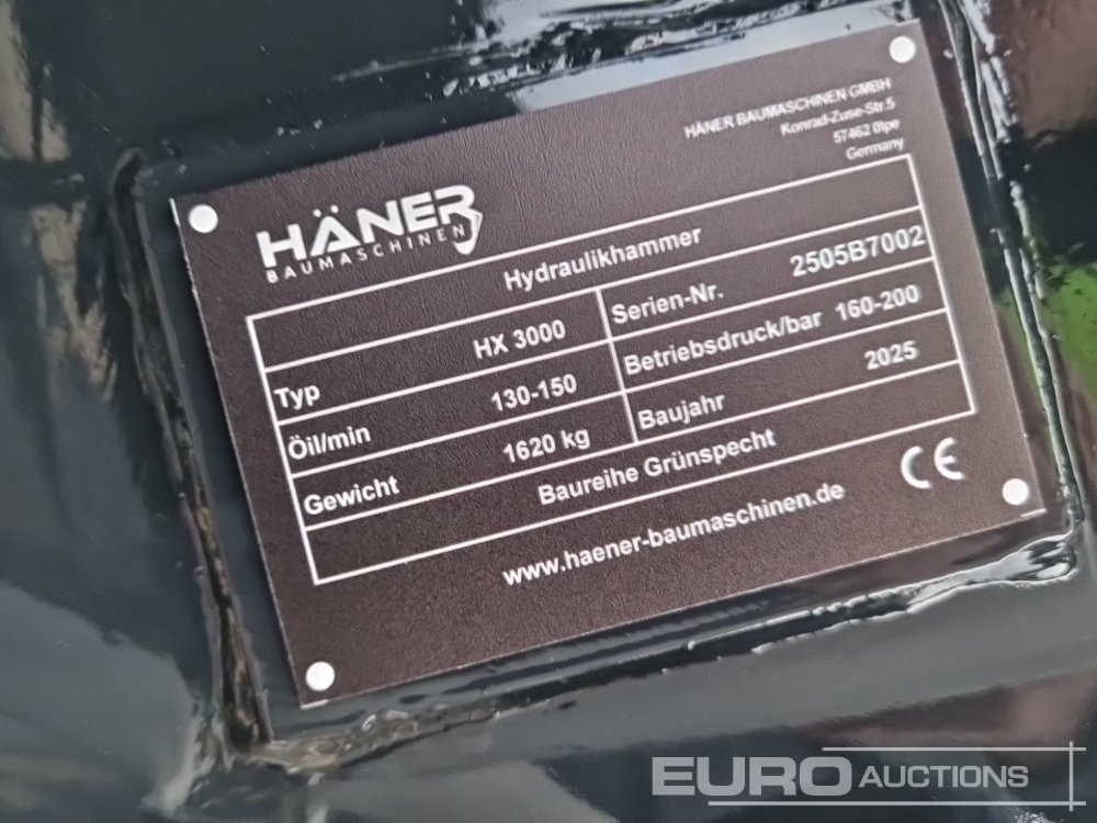 Unused 2025 Haner HX3000 - Hydraulic hammer: picture 5 Unused 2025 Haner HX3000 - Hydraulic hammer: picture 5