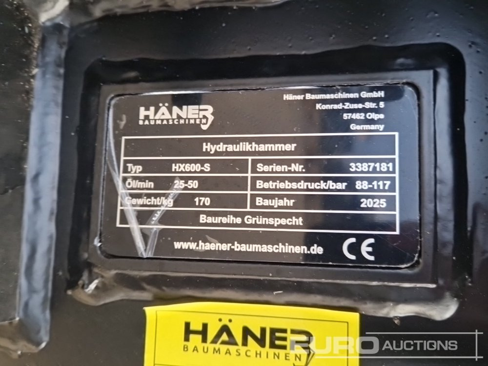Unused 2025 Haner HX600S - Hydraulic hammer: picture 5 Unused 2025 Haner HX600S - Hydraulic hammer: picture 5