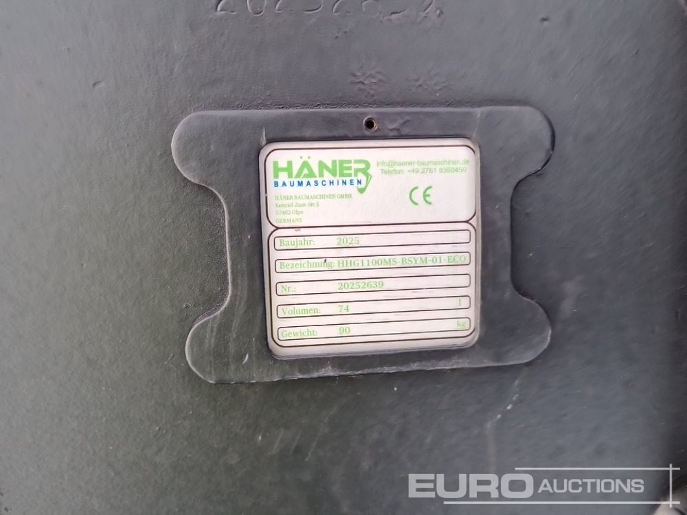 Unused 2025 Haner Set of HHG1100MS-BSYM-01-ECO Tilting Bucket, HTL150MS-BSYM-01-ECO, HTL130MS-BSYM-01-ECO Digging Buckets to suit Excavators (3 of) - Bucket: picture 5 Unused 2025 Haner Set of HHG1100MS-BSYM-01-ECO Tilting Bucket, HTL150MS-BSYM-01-ECO, HTL130MS-BSYM-01-ECO Digging Buckets to suit Excavators (3 of) - Bucket: picture 5