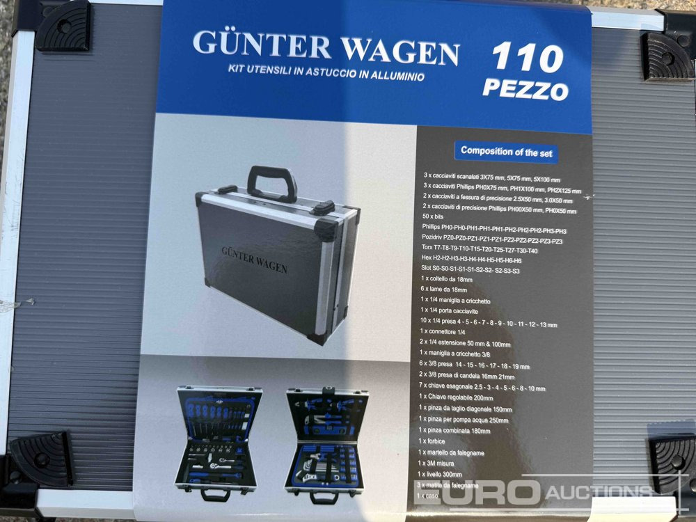 Unused Günter Wagen 110 Pcs Aluminium Tools Box - Construction equipment: picture 2 Unused Günter Wagen 110 Pcs Aluminium Tools Box - Construction equipment: picture 2