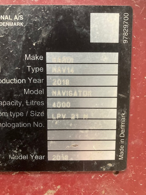 Hardi Navigator 4000 - Sprayer: picture 2 Hardi Navigator 4000 - Sprayer: picture 2