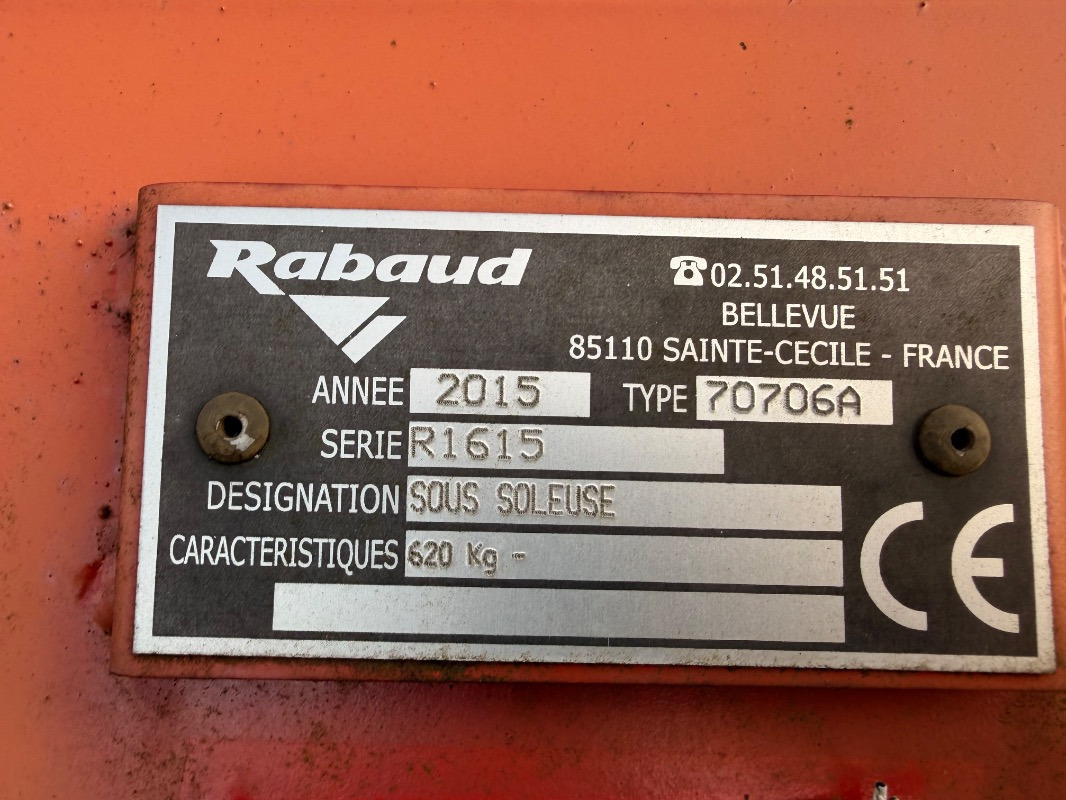 Rabaud Drainagepflug - Cable drum trailer: picture 2 Rabaud Drainagepflug - Cable drum trailer: picture 2