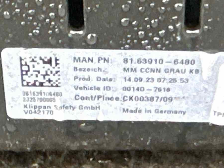 MAN FRIDGE 81.63910-6480 - Cab and interior for Truck: picture 4 MAN FRIDGE 81.63910-6480 - Cab and interior for Truck: picture 4
