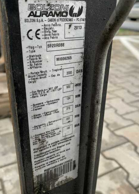 Bolzoni SF20R088 - Attachment: picture 4 Bolzoni SF20R088 - Attachment: picture 4