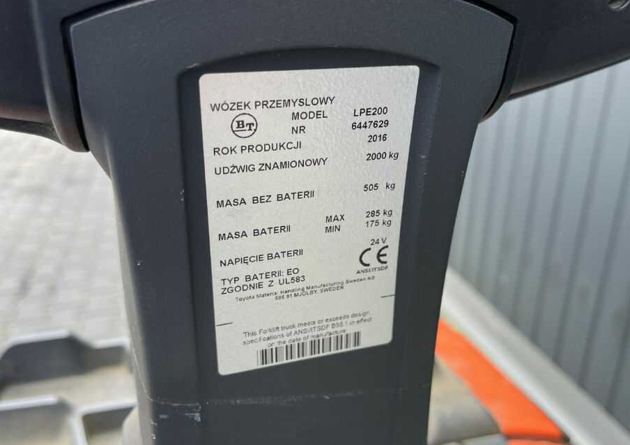 BT LPE200 - Pallet truck: picture 4 BT LPE200 - Pallet truck: picture 4