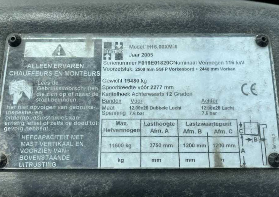 Diesel forklift Hyster H16.00XM-6: picture 6