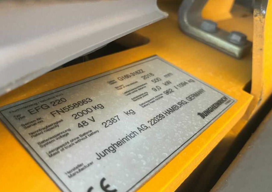 Electric forklift Jungheinrich EFG220: picture 7