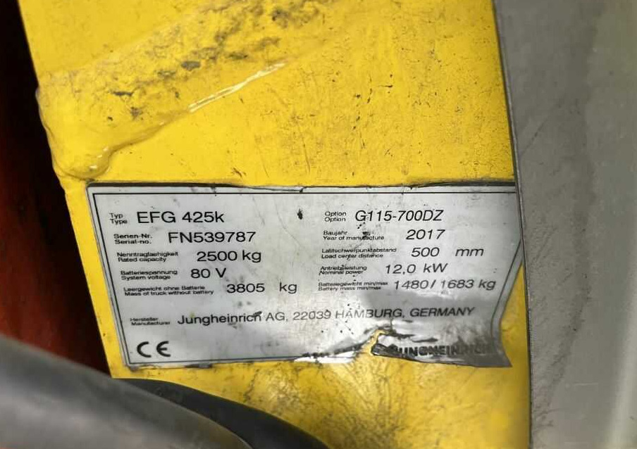 Jungheinrich EFG425k - Electric forklift: picture 4 Jungheinrich EFG425k - Electric forklift: picture 4