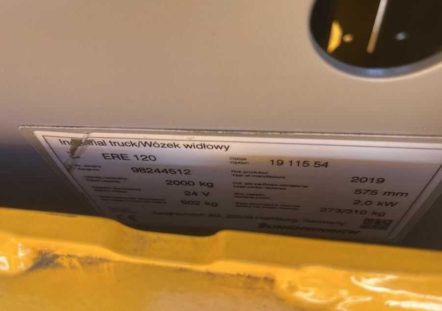 Jungheinrich ERE120 - Pallet truck: picture 4 Jungheinrich ERE120 - Pallet truck: picture 4
