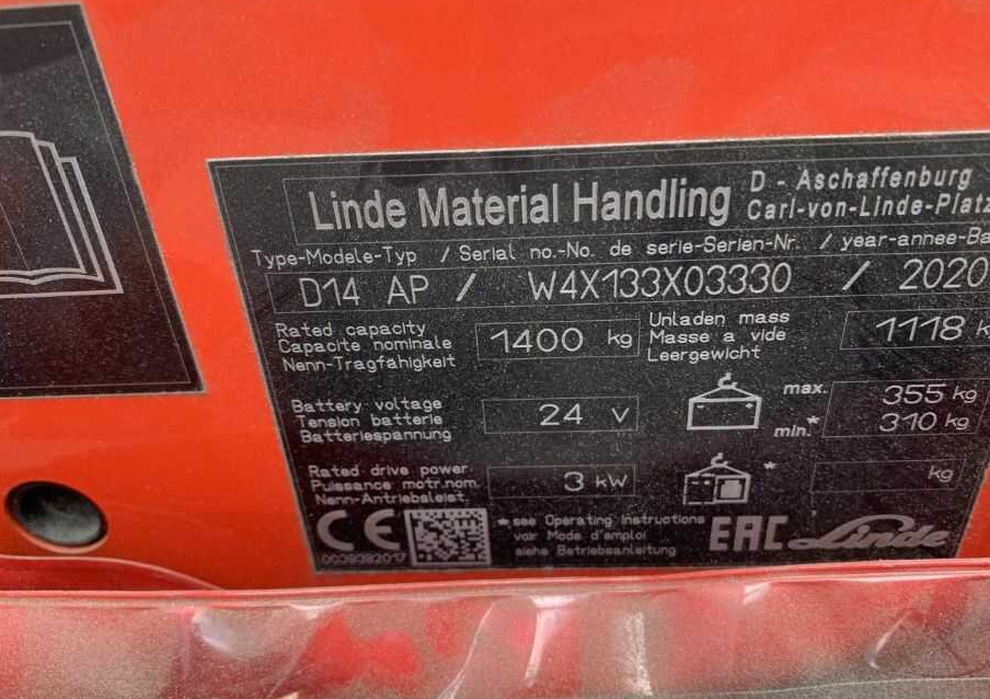 Linde D14AP - Stacker: picture 5 Linde D14AP - Stacker: picture 5