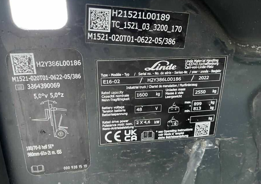 Linde E16-02 - Electric forklift: picture 4 Linde E16-02 - Electric forklift: picture 4