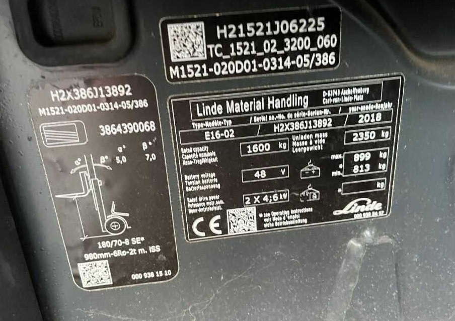 Linde E16-02 - Electric forklift: picture 4 Linde E16-02 - Electric forklift: picture 4