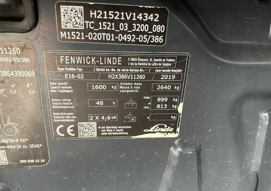 Linde E16-02 - Electric forklift: picture 4 Linde E16-02 - Electric forklift: picture 4
