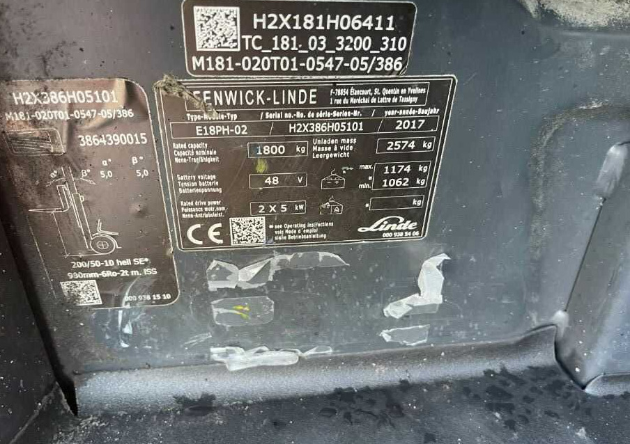 Linde E18PH-02 - Electric forklift: picture 4 Linde E18PH-02 - Electric forklift: picture 4