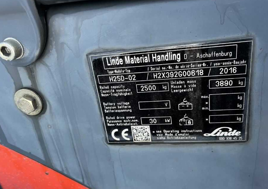 Diesel forklift Linde H25D-02: picture 10
