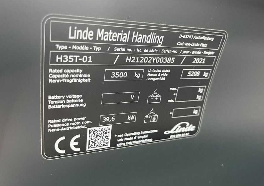 Linde H35T-01 - LPG forklift: picture 4 Linde H35T-01 - LPG forklift: picture 4