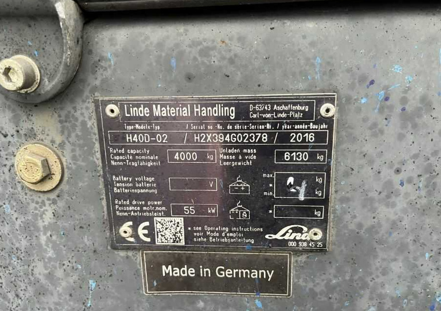 Linde H40D-02 - Diesel forklift: picture 4 Linde H40D-02 - Diesel forklift: picture 4