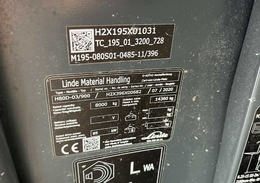 Linde H80D-03/900 - Diesel forklift: picture 4 Linde H80D-03/900 - Diesel forklift: picture 4