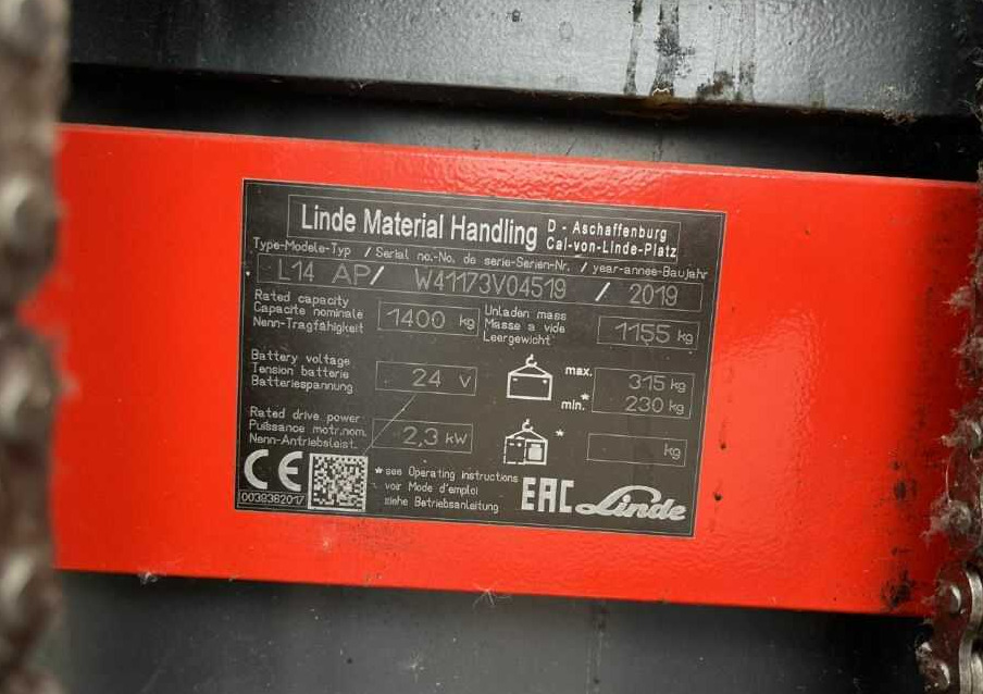 Linde L14AP - Stacker: picture 4 Linde L14AP - Stacker: picture 4