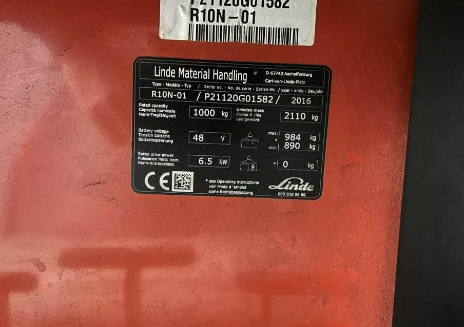 Linde R10N-01 - Reach truck: picture 4 Linde R10N-01 - Reach truck: picture 4