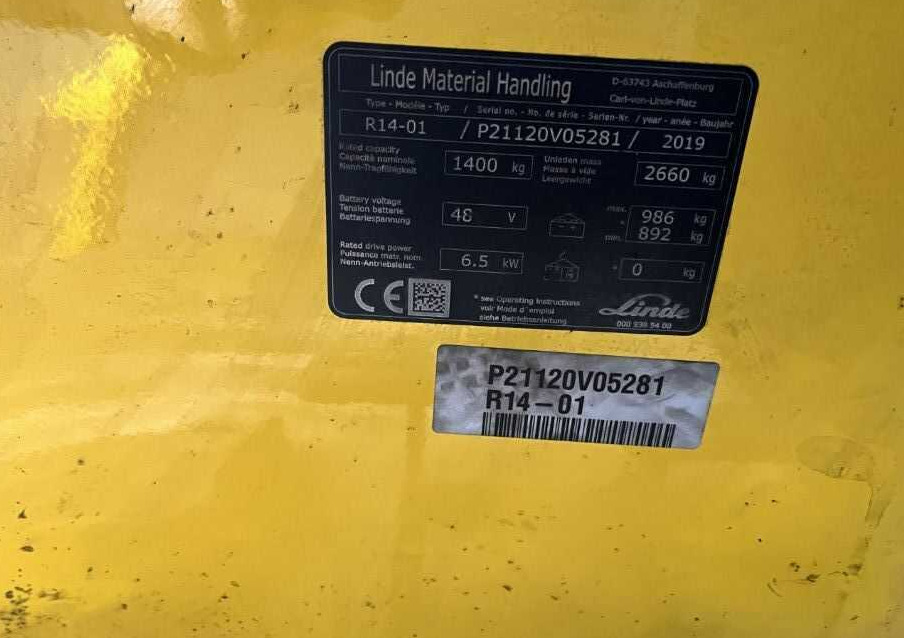 Linde R14-01 - Reach truck: picture 4 Linde R14-01 - Reach truck: picture 4