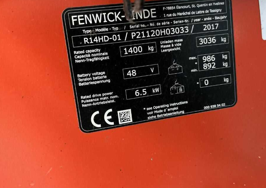 Linde R14HD-01 - Reach truck: picture 4 Linde R14HD-01 - Reach truck: picture 4