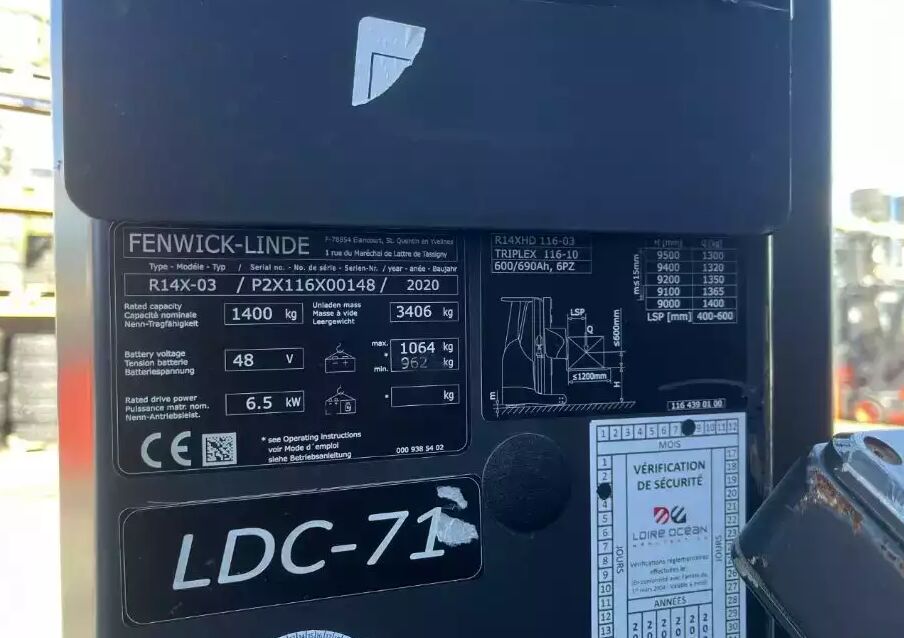 Linde R14X-03 - Reach truck: picture 4 Linde R14X-03 - Reach truck: picture 4