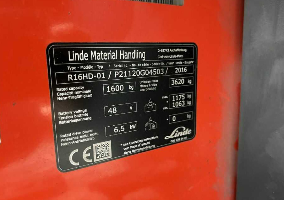 Linde R16HD-01 - Reach truck: picture 5 Linde R16HD-01 - Reach truck: picture 5