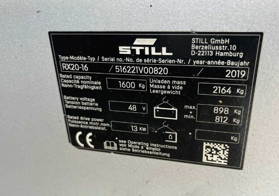 Still RX20-16 - Electric forklift: picture 4 Still RX20-16 - Electric forklift: picture 4