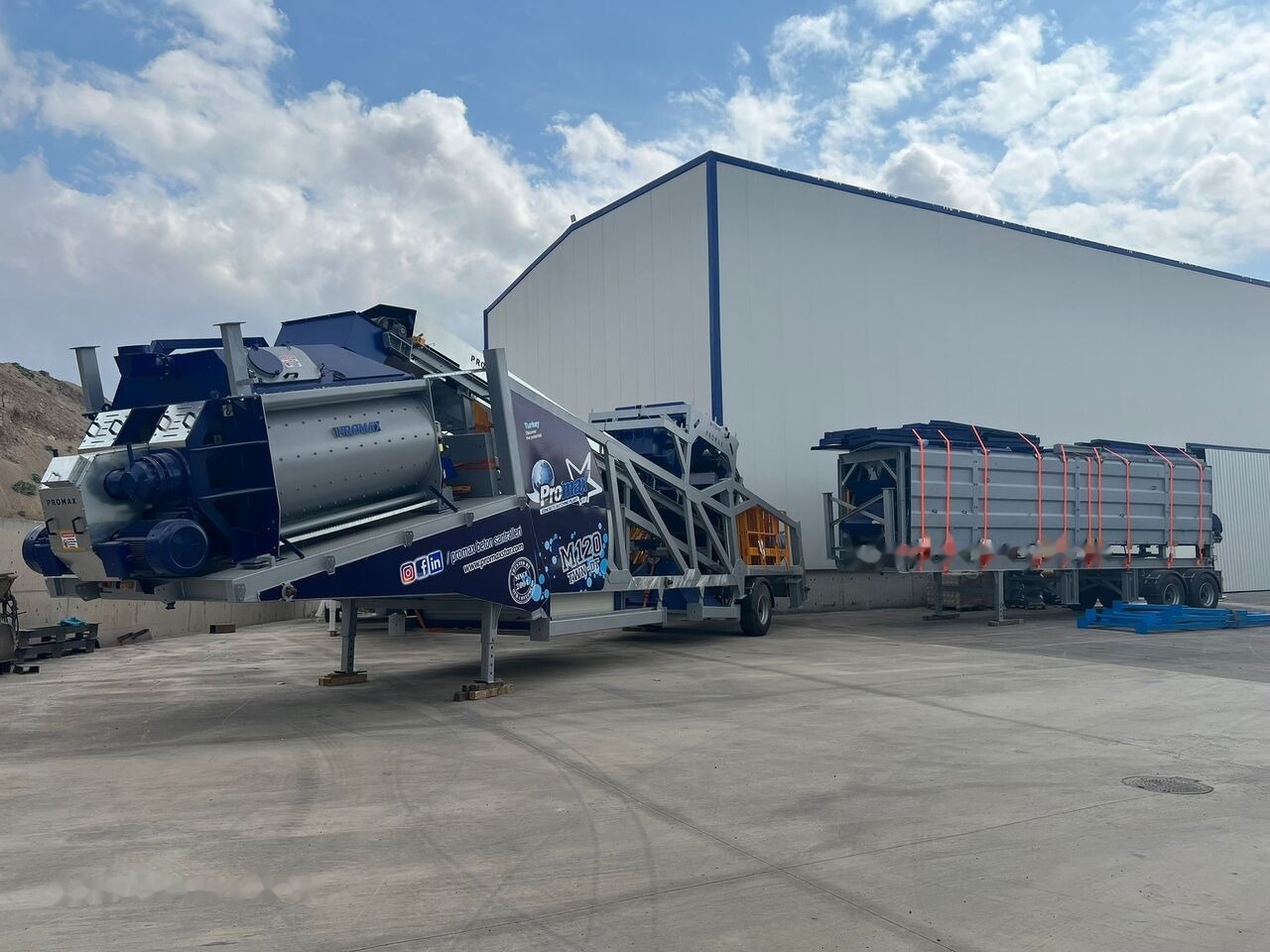 Promax Mobile Concrete Batching Plant PROMAX M120-TWN DT (120m³/h) - Concrete plant: picture 1 Promax Mobile Concrete Batching Plant PROMAX M120-TWN DT (120m³/h) - Concrete plant: picture 1