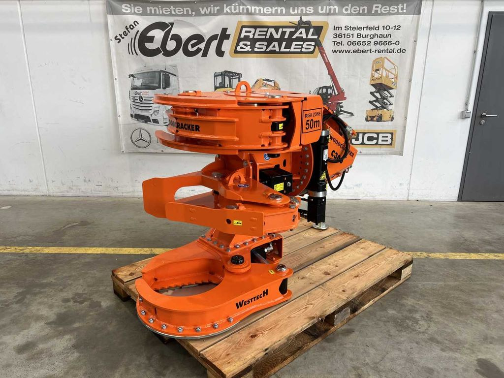 Westtech Woodcracker C300 Fällgreifer / Tiltator - Attachment for Forestry equipment: picture 1 Westtech Woodcracker C300 Fällgreifer / Tiltator - Attachment for Forestry equipment: picture 1