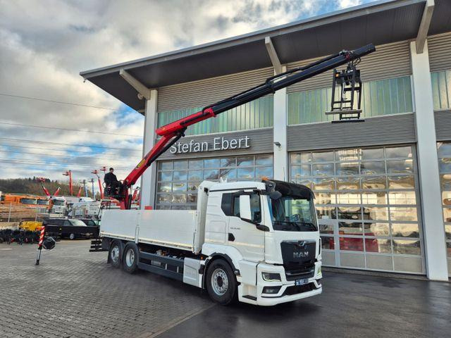 MAN TGS 26.470 6x2-4 LL Baustoff Palfinger PK20.501L - Dropside/ Flatbed truck: picture 1 MAN TGS 26.470 6x2-4 LL Baustoff Palfinger PK20.501L - Dropside/ Flatbed truck: picture 1